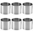 Aros para Bolo Jtuxcke 6 Peças Aço Inoxidável 5 cm Antiaderente Aros para Bolo Jtuxcke 6 Peças Aço Inoxidável 5 cm Antiaderente