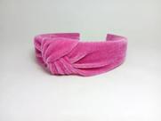 Arquinho Tiara Nozinho da Moda de Veludo Cor Pink Bem Me Quer Arquinho Tiara Nozinho da Moda de Veludo Cor Pink Bem Me Quer