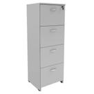 Arquivo 04 Gavetas Pasta Suspensa 1,320,460,42m INCOFLEX CINZA/CINZA 21211
