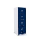 Arquivo Com 04 Gavetas Maxxi Pandin 1,36 M Azul e Cinza Arquivo Com 04 Gavetas Maxxi Pandin 1,36 M Azul e Cinza