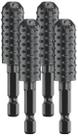 Arquivo de Raspa Rotativo DEWALT DWA4970 - Cilindro de 1/2 HP em Aço (Pacote com 4)