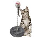 Arranhador Gato Pet Ratinho Mola Guizo Brinquedo Interativo Felino Animal de Estimaçao Macio Diversao Entretenimento
