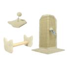 Arranhador Gato Proteção Canto de Sofás Base Externo Brinquedo Bolinha Poste Sisal Mola Maluca