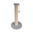 Arranhador Hello Pet Sisal e Pelúcia Cinza para Gatos - Tamanho M