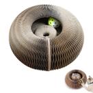 Arranhador Magico Gato Felino Pet Brinquedo Interativo Bola Guizo Multi Formas Dobravel Entretenimento Dizersao Lazer Resistente