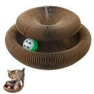 Arranhador Magico Gato Pet Felino Bola Guizo Brinquedo Interativo Dobravel Multi Formas Lazer Diversao Entretenimento