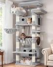 Arranhador para Gatos Gitelsnour, Torre Grande de 188 cm com 3 Plataformas Arranhador para Gatos Gitelsnour, Torre Grande de 188 cm com 3 Plataformas