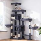 Arranhador para Gatos Hey-brother MPJ038G 178 cm Multinível Cinza
