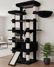 Arranhador para Gatos Heybly HCT033G, Torre Multi-Níveis com Pelúcia, 200 cm