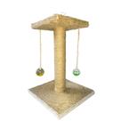 Arranhador Para Gatos Poste Com Brinquedo Todo Em Sisal