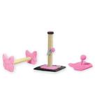 Arranhador Para Gatos Poste P Torre Sisal Poste Horizontal e Mola Maluca Com Bolinha