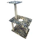 Arranhador Para Gatos Poste Sisal 3 Bases Brinquedo Corda Arranhador Para Gatos Poste Sisal 3 Bases Brinquedo Corda