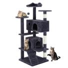 Arranhador para Gatos Sweetcrispy 137 cm Torre Multi-Níveis para Uso Interno