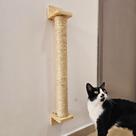 Arranhador Parede Gatos Vertical Sisal Poste Brinquedo Pet Para Casa Felino