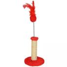 Arranhador Poste Para Pets Gatos Redondo Pequeno em Pelúcia 18x18x23 cm Vermelho Arranhador Poste Para Pets Gatos Redondo Pequeno em Pelúcia 18x18x23 cm Vermelho