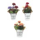 Arranjo Artificial Vaso Metal Flor Mix Sortidos Arranjo Artificial Vaso Metal Flor Mix Sortidos