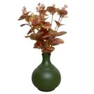 Arranjo De Eucalipto Flor Artificial Vaso Cerâmica Pequeno