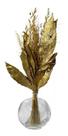 Arranjo Floral Dourado Desidratado Decoração Presente