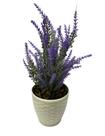 Arranjo Flores Lavanda Artificial Vaso Branco Arranjo Médio Arranjo Flores Lavanda Artificial Vaso Branco Arranjo Médio