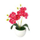 Arranjo Mini Orquídea vasinho de plástico melamina redondo