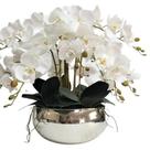 Arranjo No Vaso Cascata de 8 Flores Orquídeas Brancas Real