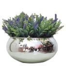 Arranjo No Vaso Prata Gold Flores Realistas Lavanda Lilás Arranjo No Vaso Prata Gold Flores Realistas Lavanda Lilás