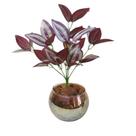 Arranjo Planta Artificial Tradescantia Zebrina Lambari Roxo