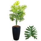 Arranjo Planta Bananinha Artificial Completo Vaso Cone