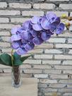 Arranjo Vaso Flores Orquidea Artificial Lilás