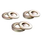 Arruela lisa aço bicromatizada 6mm - kit 100 unidades