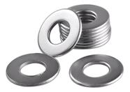 Arruela Lisa M8 Aço Carbono Zincada - Kit 10 Peças