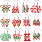 Art Craft Kit Remuuly, 12 pares de brincos de diamante de Natal, 5x5 cm
