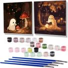 Art Craft Kit Stnckic Halloween Paint by Numbers 20x20 cm
