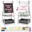 Art Easel FUNLIO Anti-Warping Kids, 3 alturas, ajustável, cinza