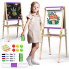 Art Easel Joyooss para crianças de 2 a 4 anos com quadro branco e lousa