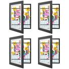 Art Frames Golden State Art 10x12,5 cm, abertura frontal, conjunto de 4