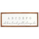Arte de Parede ABC - Alfabeto Infantil Open Road Brands (24,52 x 8,75 polegadas)