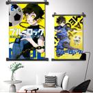Arte de parede Blue Lock Anime Seiji, pintura em tela, 2 painéis