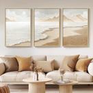 Arte de parede Cuspin Boho Coastal Canvas 76x152 cm 3 peças
