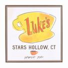 Arte de parede em madeira Silver Buffalo Gilmore Girls Lukes Diner 15x15x4cm