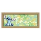 Arte de parede em prata Buffalo Disney Lilo & Stitch Ohana 30x12cm