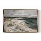 Arte de parede em Simsea 61 x 91 cm Golden Framed Coastal Storm