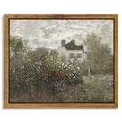 Arte de parede em Simsea Monet Flower Garden 20x25cm emoldurada