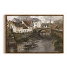 Arte de parede em Simsea Riverside Small Town 51x76 cm Tela