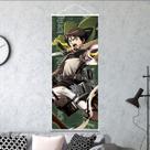 Arte de parede em tela Attack on Titan Levi Ackerman 25x75cm