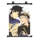Arte de parede em tela Black Clovers Astas Yunos Grinbellors Anime