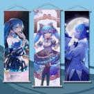 Arte de parede em tela de 3 painéis Hatsune Miku e Kagamine Rin/Len