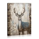 Arte de parede em tela DEORAIO Deer Forest Print 60x90cm com moldura