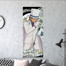Arte de parede em tela Detetive Conan Shinichi e Kaito KID 25x75cm