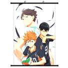 Arte de parede em tela Hinata Shoyo e Kageyama Tobio de Haikyuu